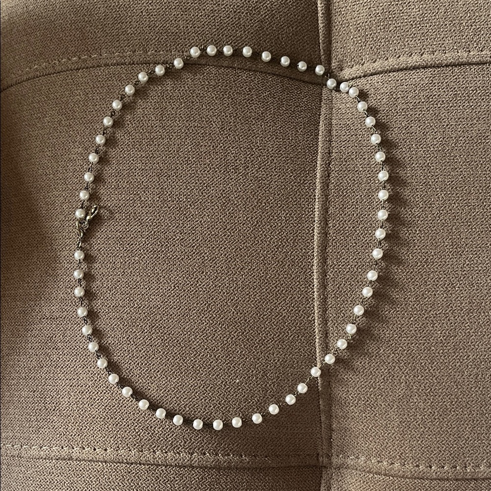 Elegant White Pearl Necklace